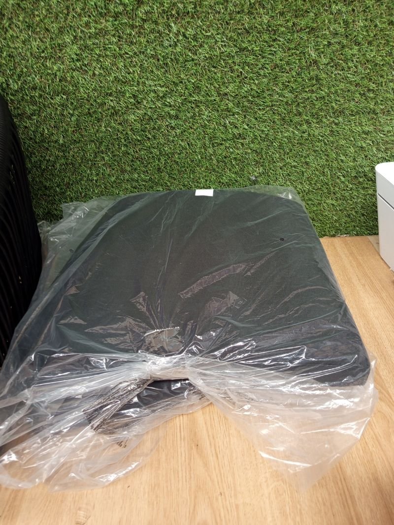 Sillas jardín vidaXL ratán negro - 2uds - Imagen 4