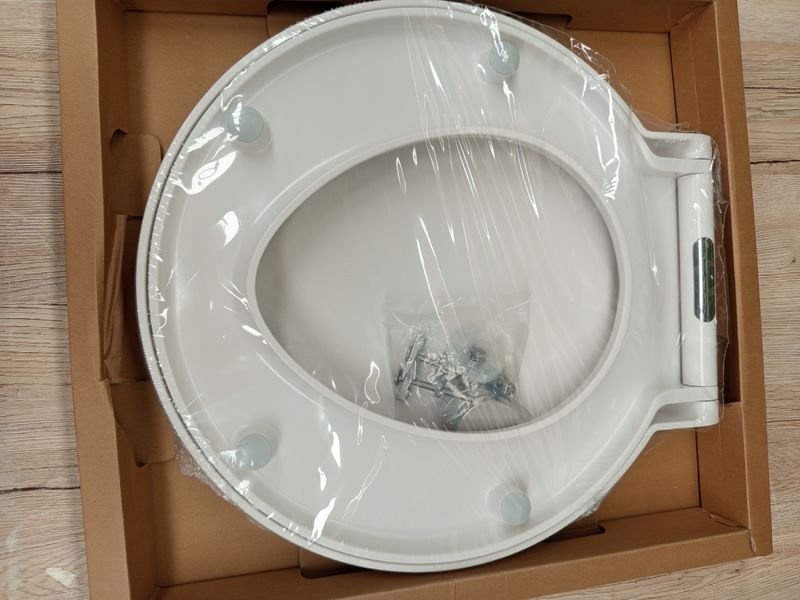 Grünblatt - Asiento inodoro blanco de plástico. - Imagen 4