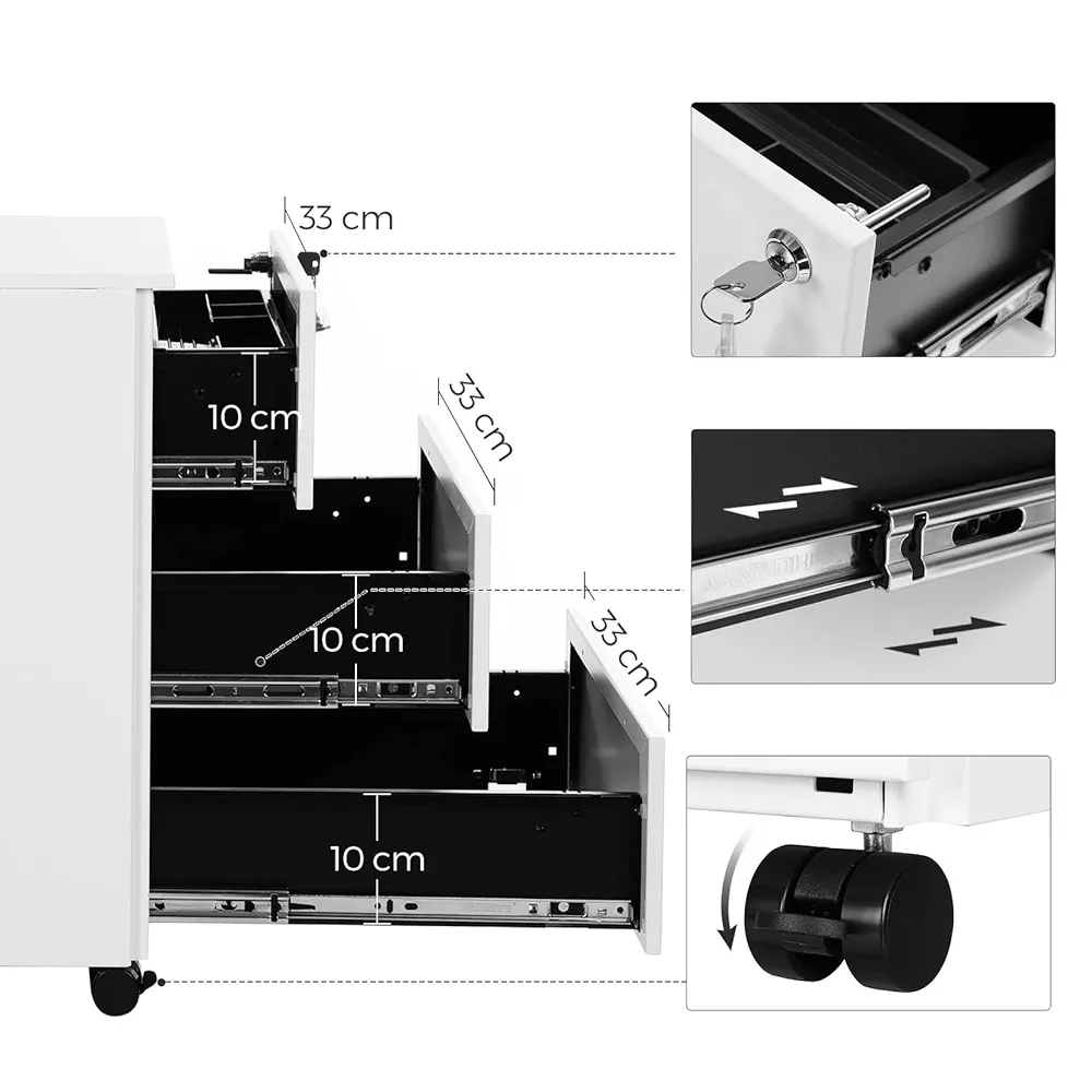 Gabinete de Archivos - OFC63WT - SONGMICS - Imagen 4