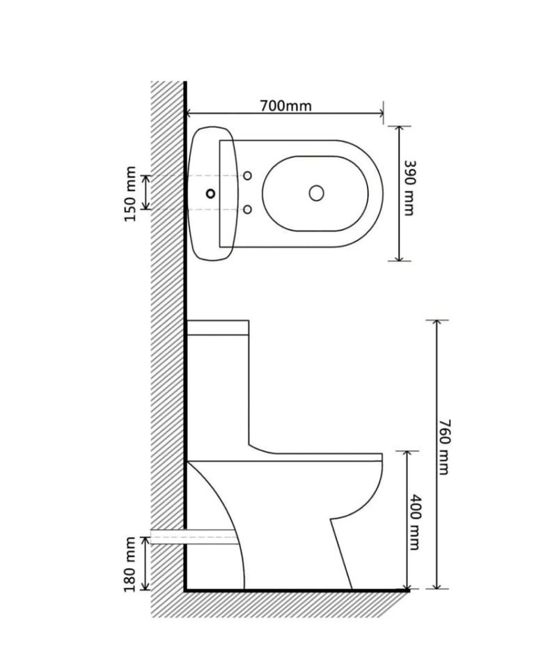 Inodoro cerámico blanco - Imagen 2