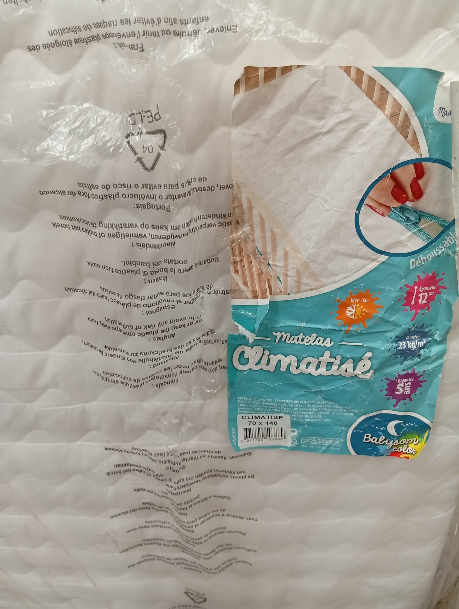 Colchón para niños - 70 x 140 cm - Climatise - Imagen 2