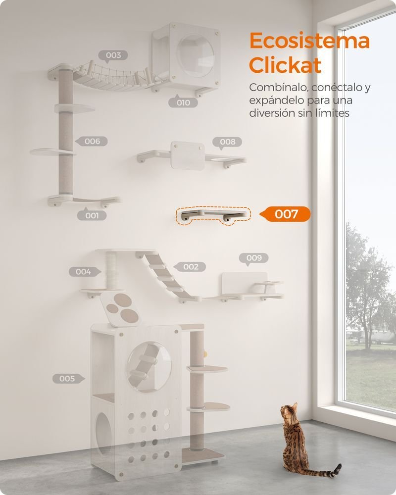 Plataforma para Gatos de Pared - FEANDREA - Imagen 2