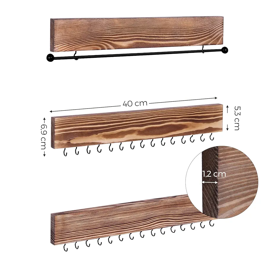 Estantería de Joyas a la Pared - JJS11CB - SONGMICS - Imagen 2