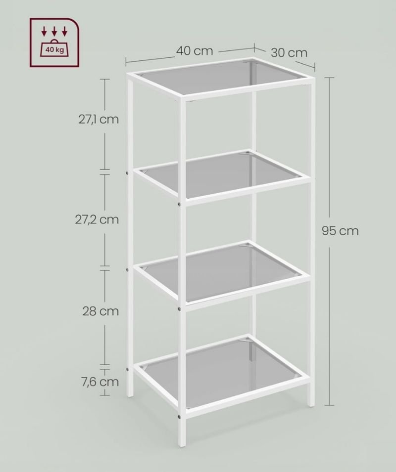 VASAGLE - Estanteria con 4 estantes - SONGMICS - Imagen 2