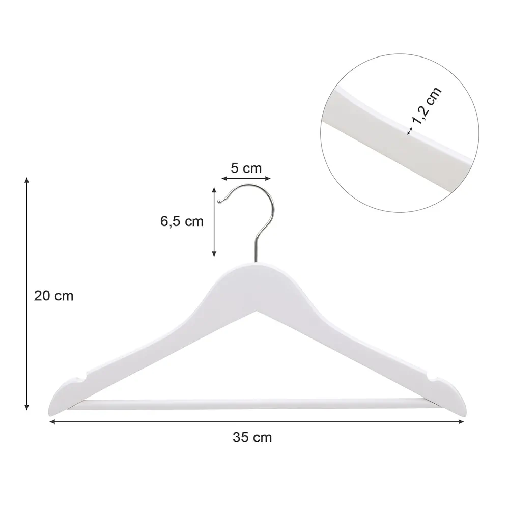 Juego de 20 Perchas para Niños - CRW06W-20 - SONGMICS - Imagen 2