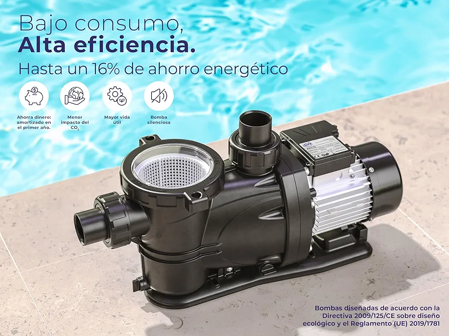 Bomba de Filtración para piscina - PP0102H - GRE. - Imagen 2
