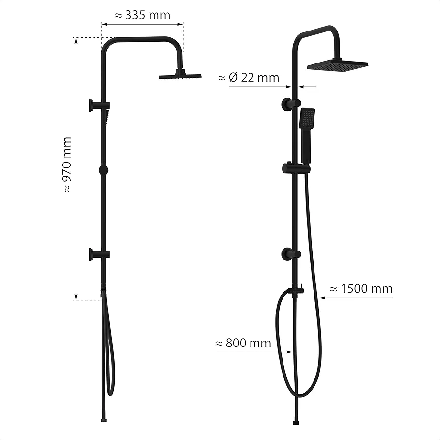 Juego de ducha - DX12004BL-A - EISL Easy Energy - Imagen 2