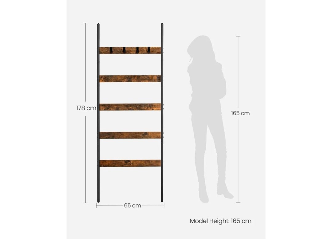 VASAGLE Estantería de Escalera Inclinada LLS011B01 - Imagen 2