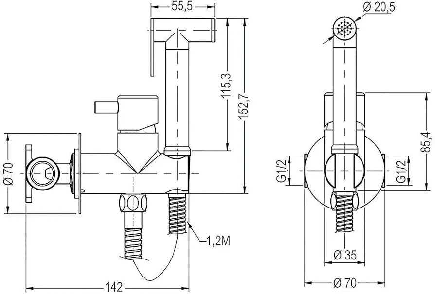 Grifo para el WC - L473551 - Kibath - Imagen 2