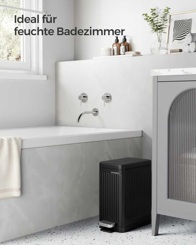 Papelera Songmics - Baño LTB562B01. - Imagen 2