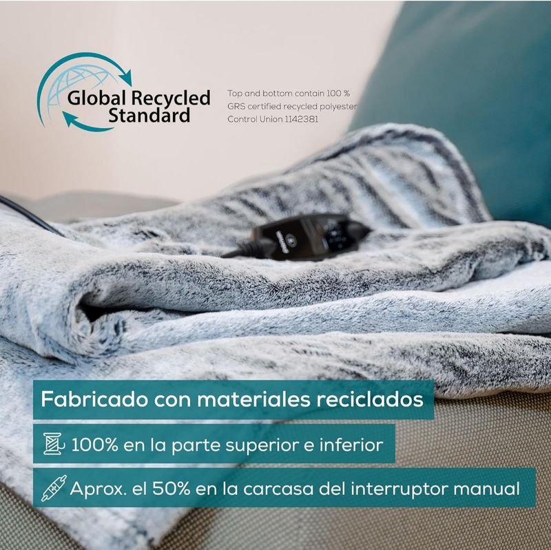 Manta eléctrica Beurer - Gris - Imagen 2