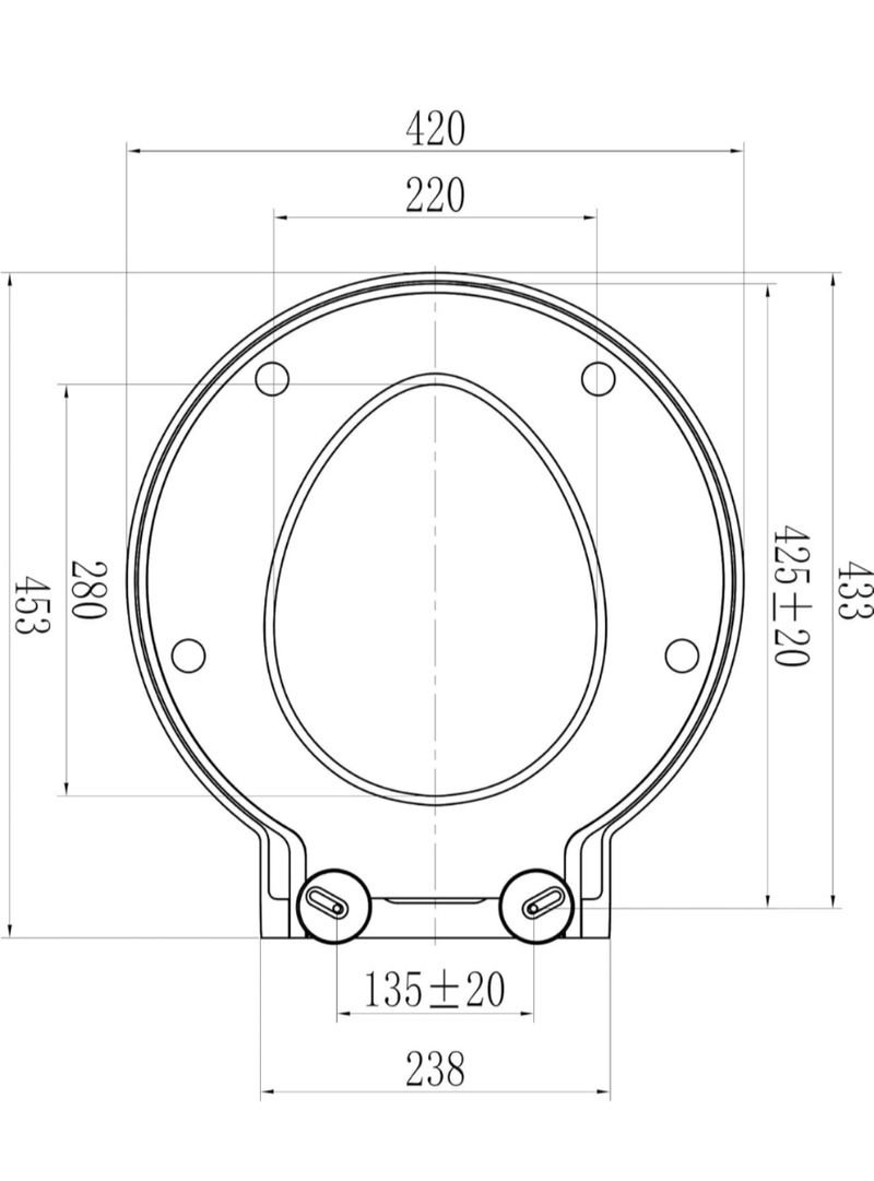 Grünblatt - Asiento inodoro blanco de plástico. - Imagen 2