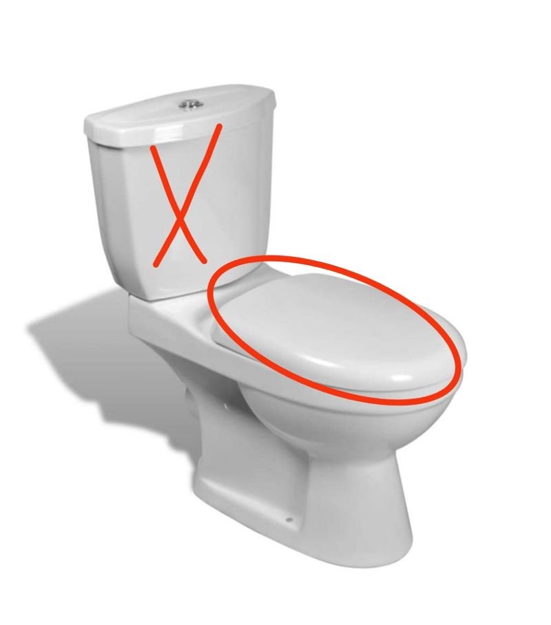 Inodoro cerámico blanco