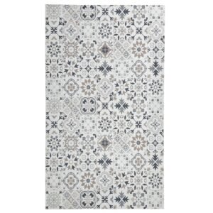 motivos hidráulicos color fondo marfil con dibujos tonos neutros