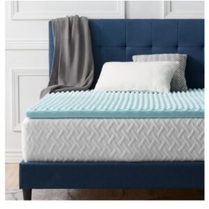 LUCID Sobrecolchón viscoelástico de 5 cm con partículas de gel;.