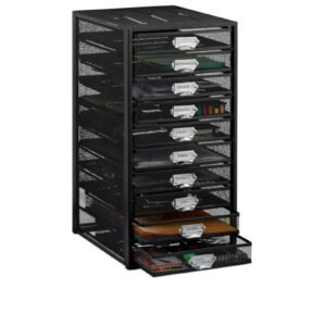 Relaxdays Organizador Escritorio con 10 Cajones