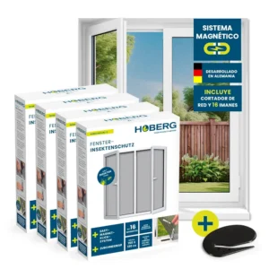 Mosquitera fijación magnética - 150 x 130 cm - HOBERG