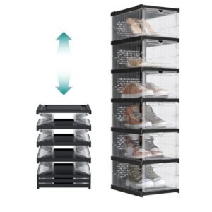 SONGMICS Cajas para Zapatos, Juego de 6