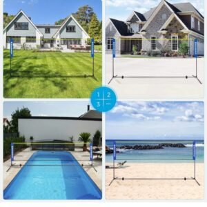 SONGMICS Red de bádminton