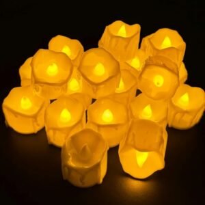Gentpovth 24 velas LED de cera