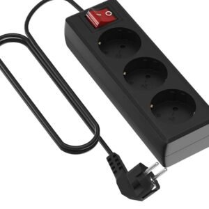 Garza Power - Regleta de 3 enchufes