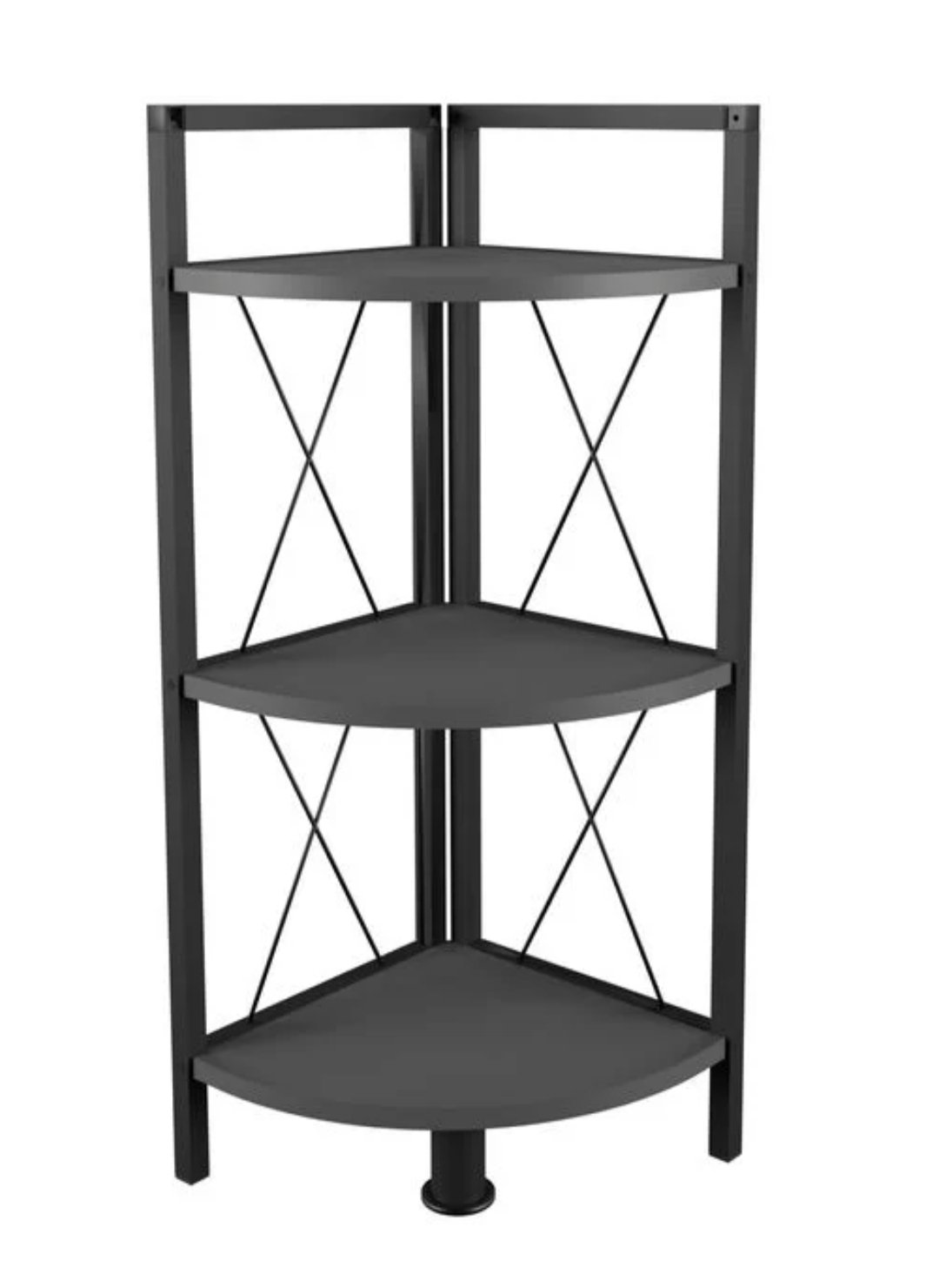 Estante esquinero de madera