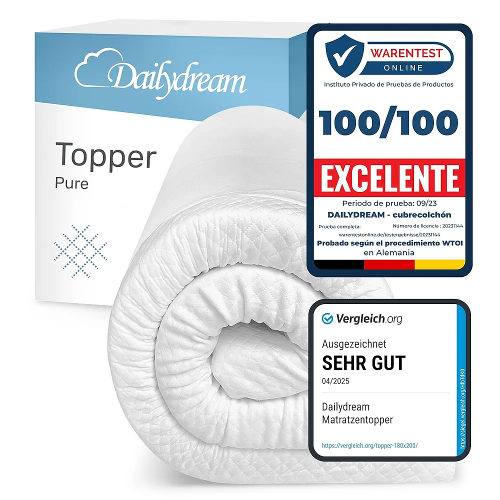 Topper Viscoelástico - 140x200, Grosor 7cm - Dailydream