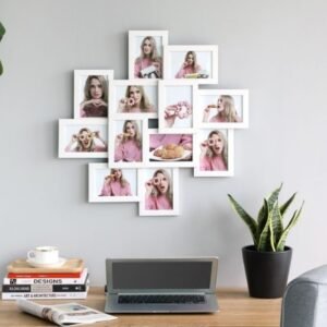 SONGMICS 12-Pack marcos de fotos RPF22 WT