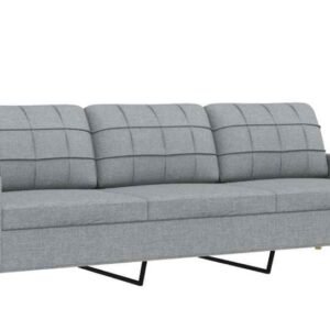 Sofá de 3 plazas vidaXL - Gris Claro