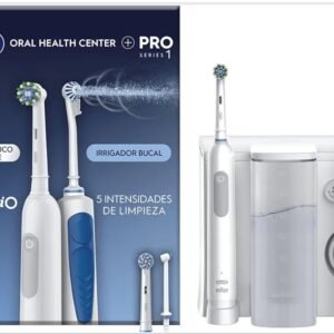Braun Pro-1 + Irrigador Oxyjet - Cepillo Eléctrico + Irrigador Blanco Y Azul
