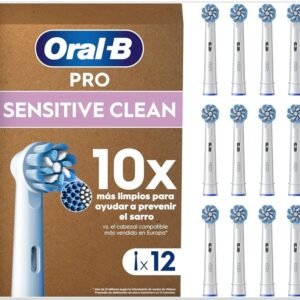 Oral-B Pro Sensitive Clean Recambios ORIGINALES 12 Cabezales, Blanco