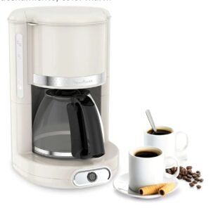 Moulinex Cafetera filtro Soleil FG381A - Cafetera de filtro vintage de 1000 W, capacidad de 1,25 L,