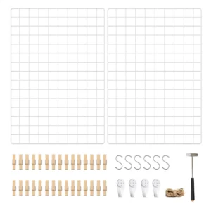 Juego de 2 rejillas para fotos - LPP02 W, 69 x 49 x 35 cm - SONGMICS