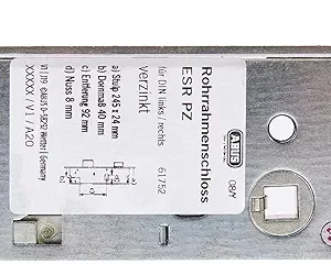 Cerradura embutida - 23,5 x 8,4 x 2,4 cm - ABUS