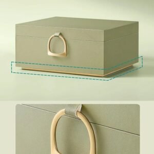 Joyero SONGMICS verde oliva