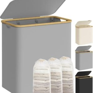 Cesto ropa SONGMICS con tapa - Gris