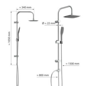 Ducha Baño - Griferia Metalica