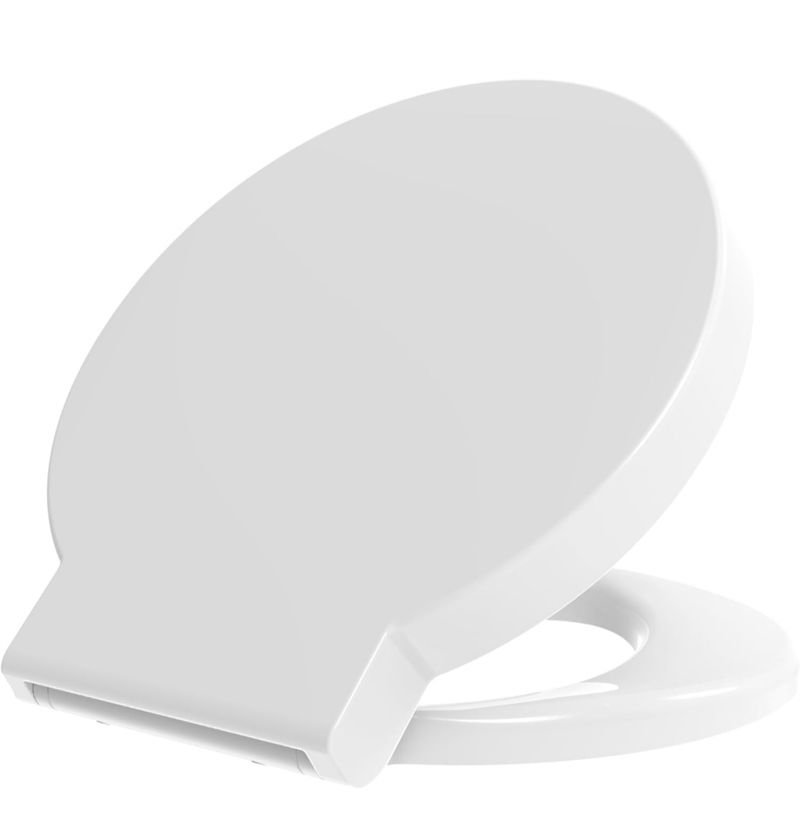 Grünblatt - Asiento inodoro blanco de plástico.