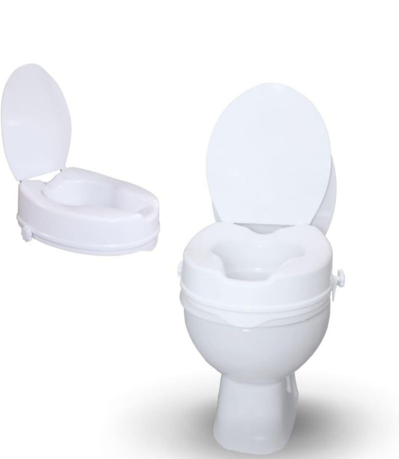 Asiento elevador inodoro blanco - Mobiclinic