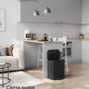 LTB542B02 - SONGMICS Cubo de Basura de Cocina