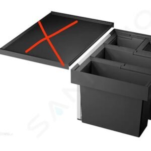 Cubo basura extraíble 3 cubetas