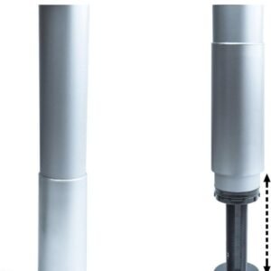 Emuca - Pata para Mesa Altura Regulable