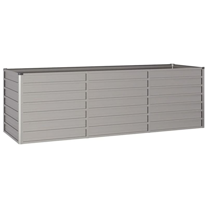 Arriate jardinera - 240x80x77cm gris - vidaXL