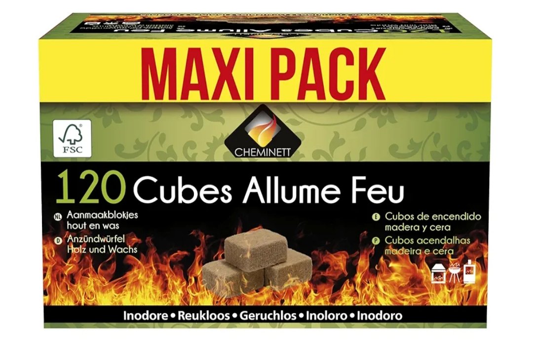MAXIPACK CHEMINETT 15720-12 Cubos de Encendido Ecológicos