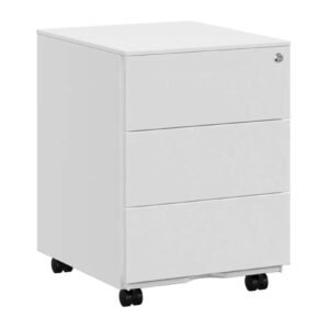 SONGMICS Cajonera, Archivador Móvil, Armario Metálico,