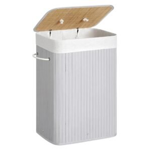 SONGMICS Cesto de la Ropa Sucia con Tapa, 72 L,