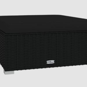 vidaXL Reposapiés de jardín y cojín