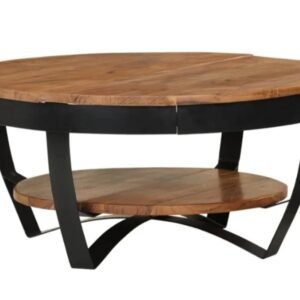 Mesa decorativa de madera maciza