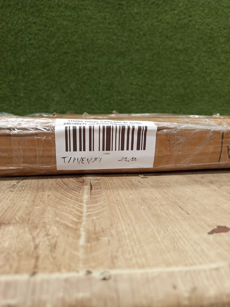 Jardinera Metal Gris - 240x80x77cm - vidaXL - Imagen 5