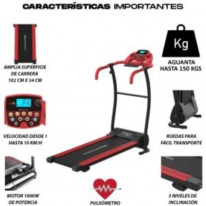 Caminadora Deluxe13 combina un motor eléctrico de 1000.